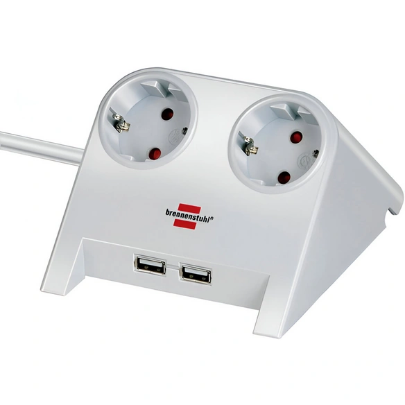 Tischsteckdose »Desktop Power«, weiß, 230V