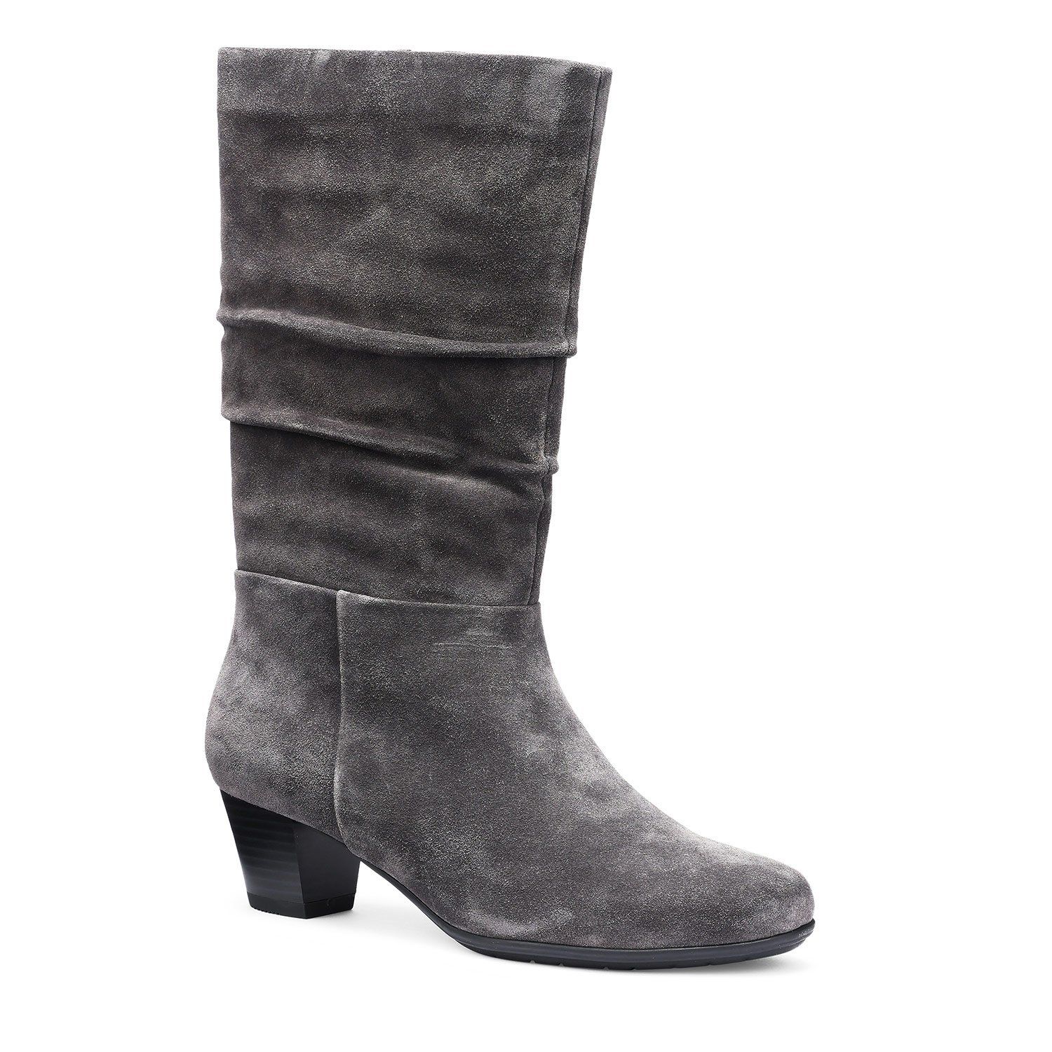 Hotter Wide Fit 'Sloane' Calf Length Suede Boots