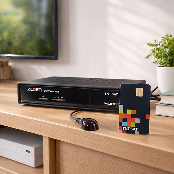 Décodeur TV Satellite   Carte TNTSAT   Alim 220V ALDEN