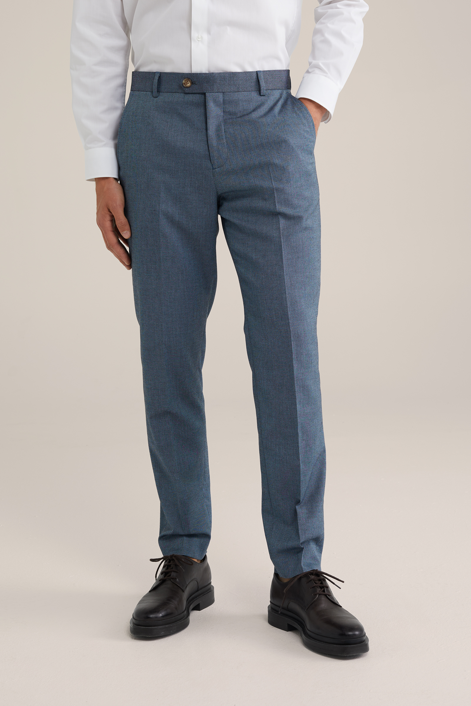 Heren slim fit pantalon