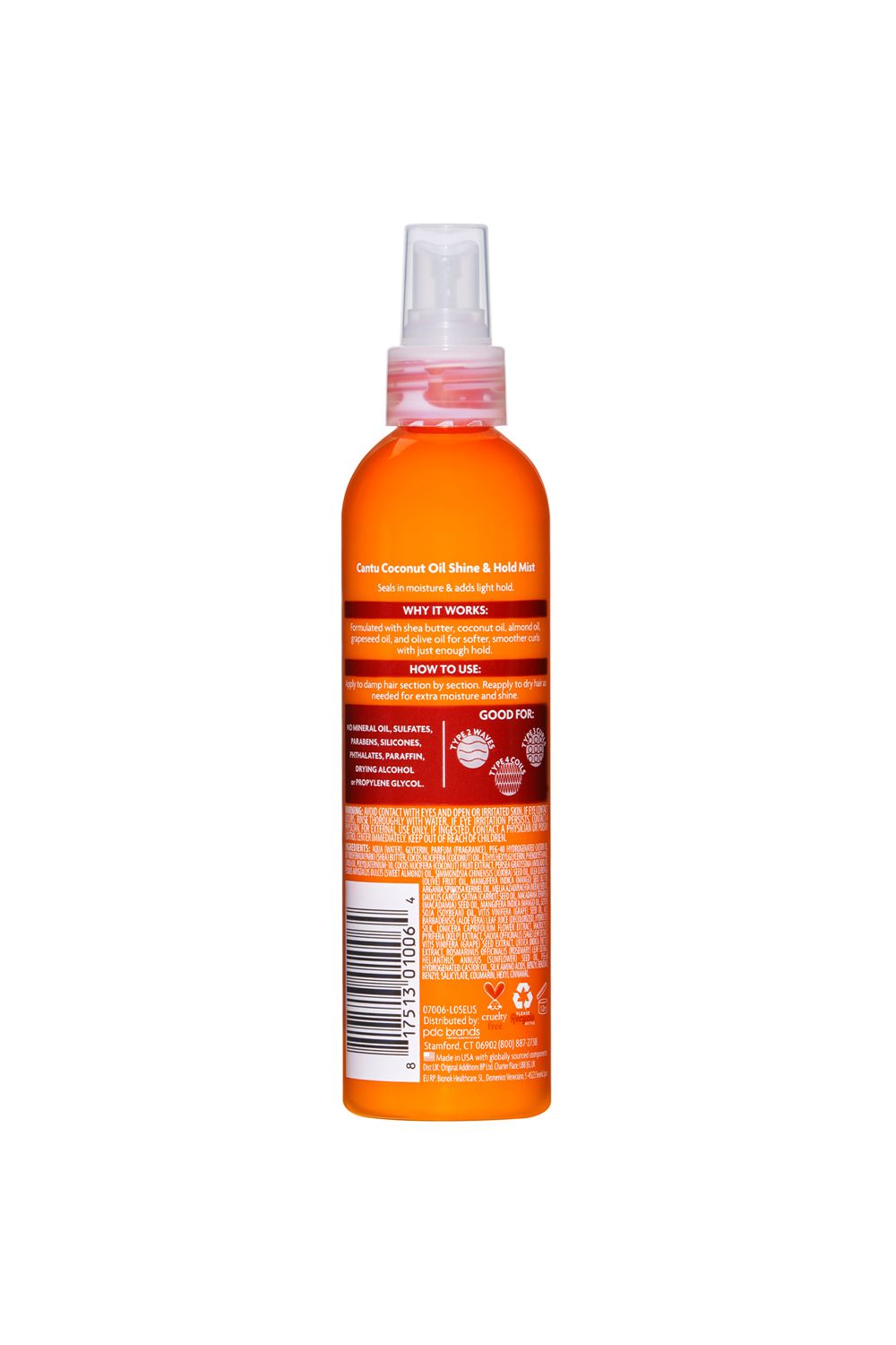 Cantu Coconut Oil Shine & Hold Mist 237ml
