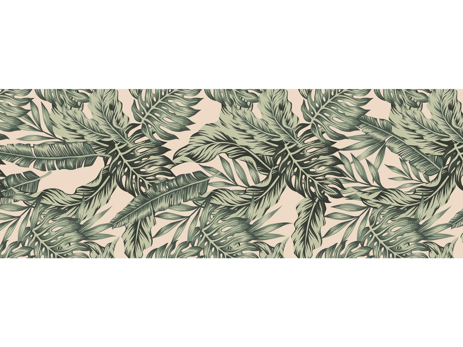 - Tapis vinyle palmeraie XXL 65x140cm