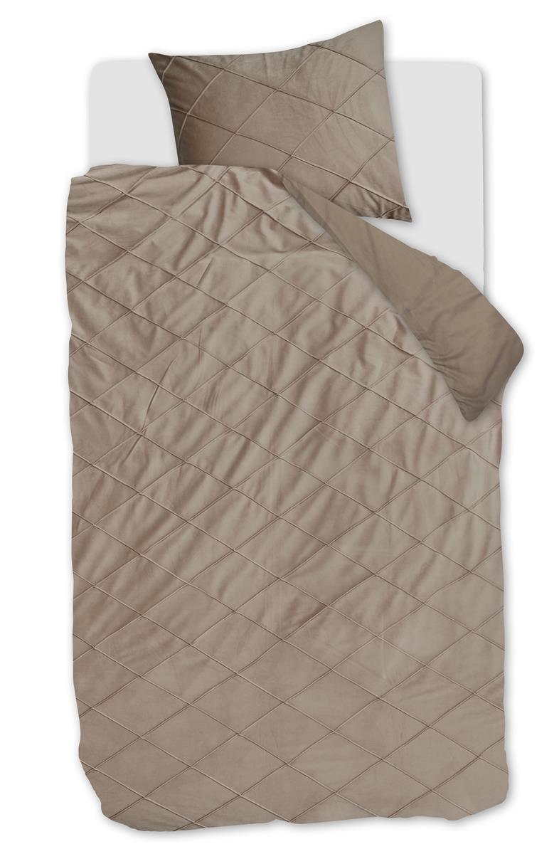 Rivièra Maison - Diamond dekbedovertrek - Eenpersoons - 140x200/220 cm - Zand