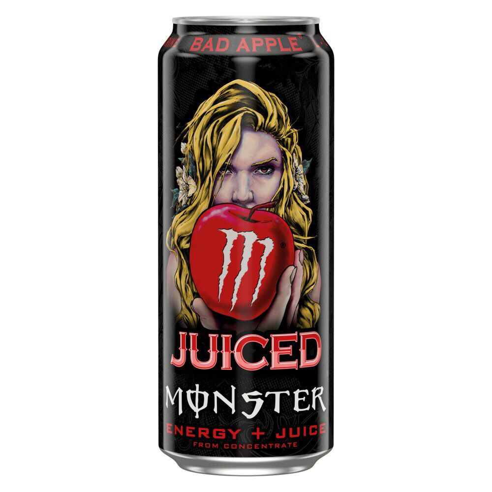 Boisson énergisante Monster Energy Juice Bad Apple go&ucirc;t pomme 50cl