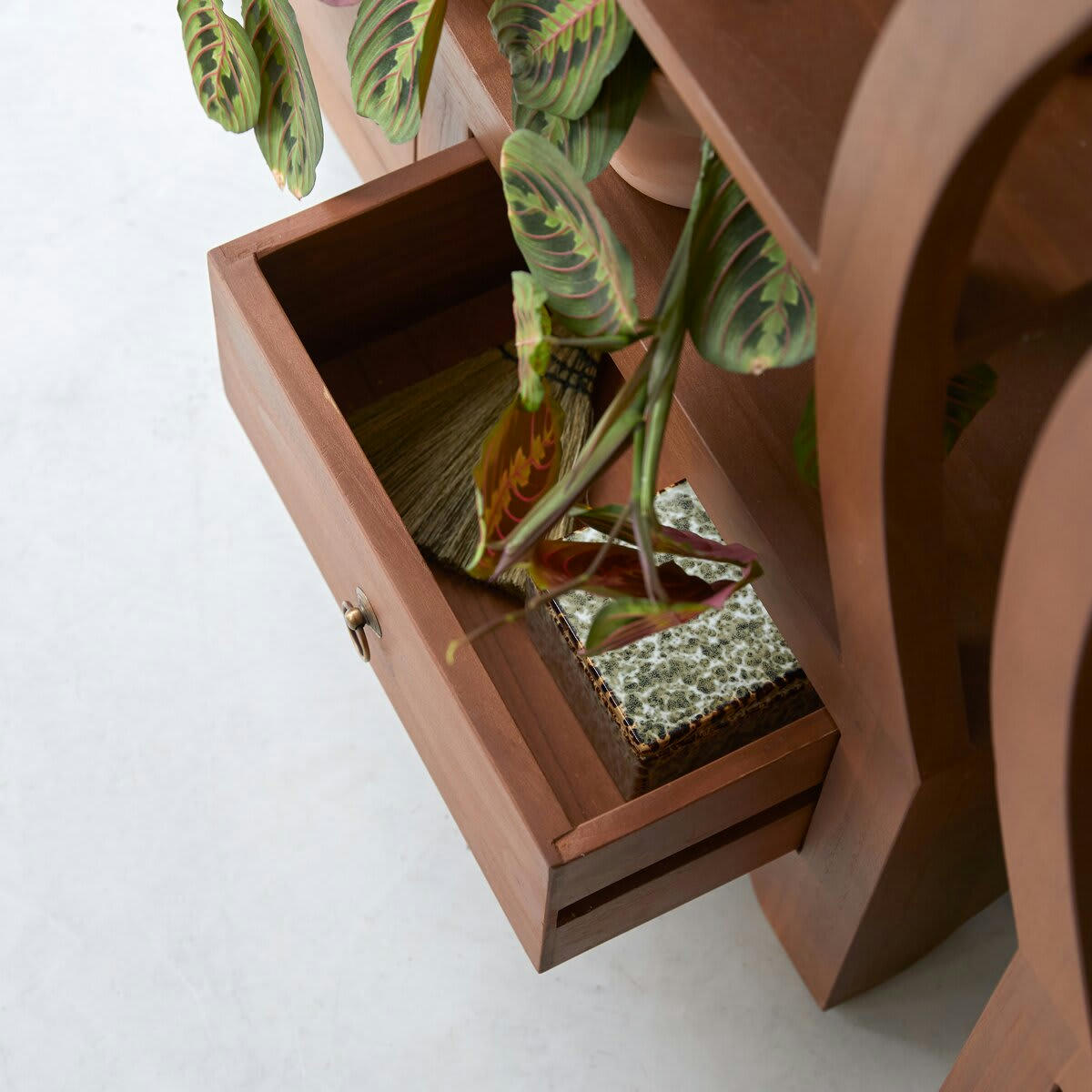 YING YANG - Bibliothèque en teck massif