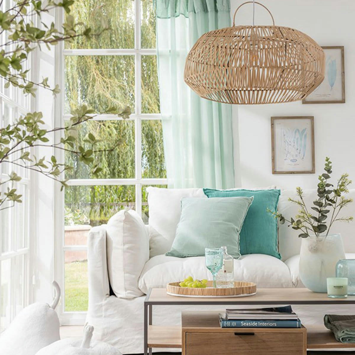 ZATI - Table basse design en bois avec tiroir