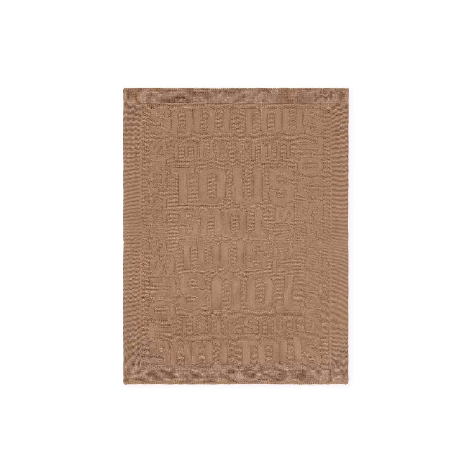 Manta de bebé Nilo logo TOUS beige