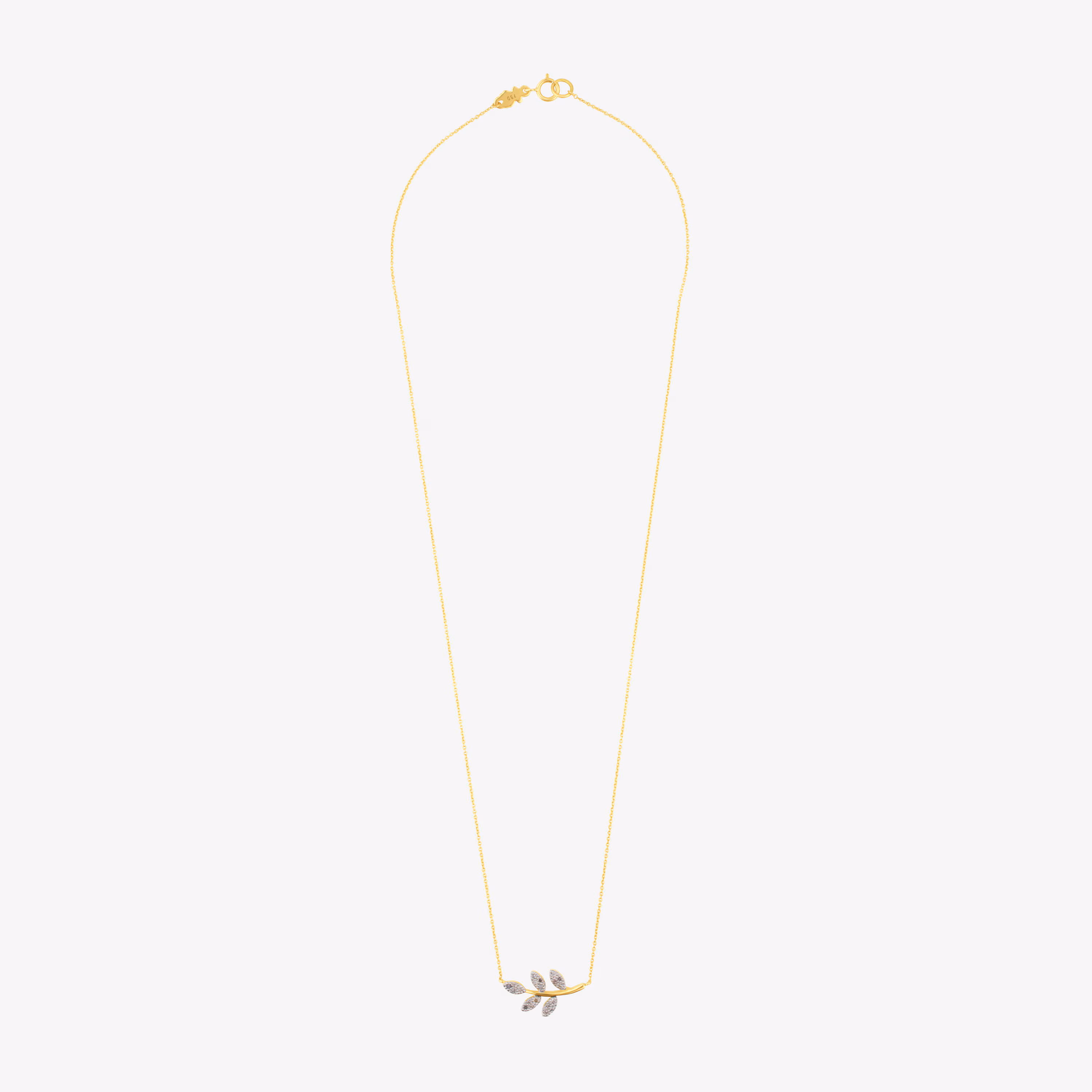 Collar de oro diamantes Gem Power