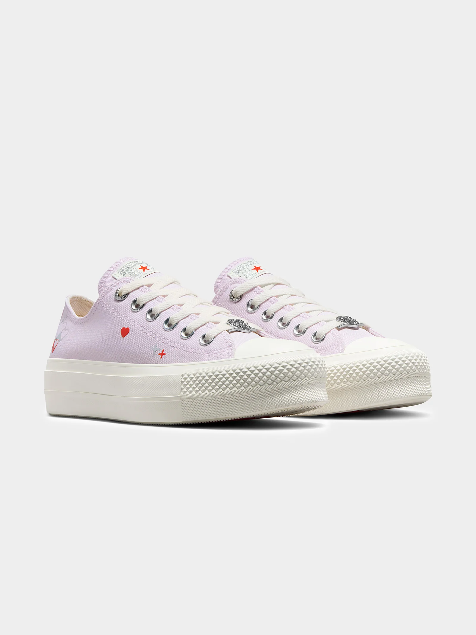 Womens Chuck Taylor All Star Lift Y2K Heart Low Top Sneakers