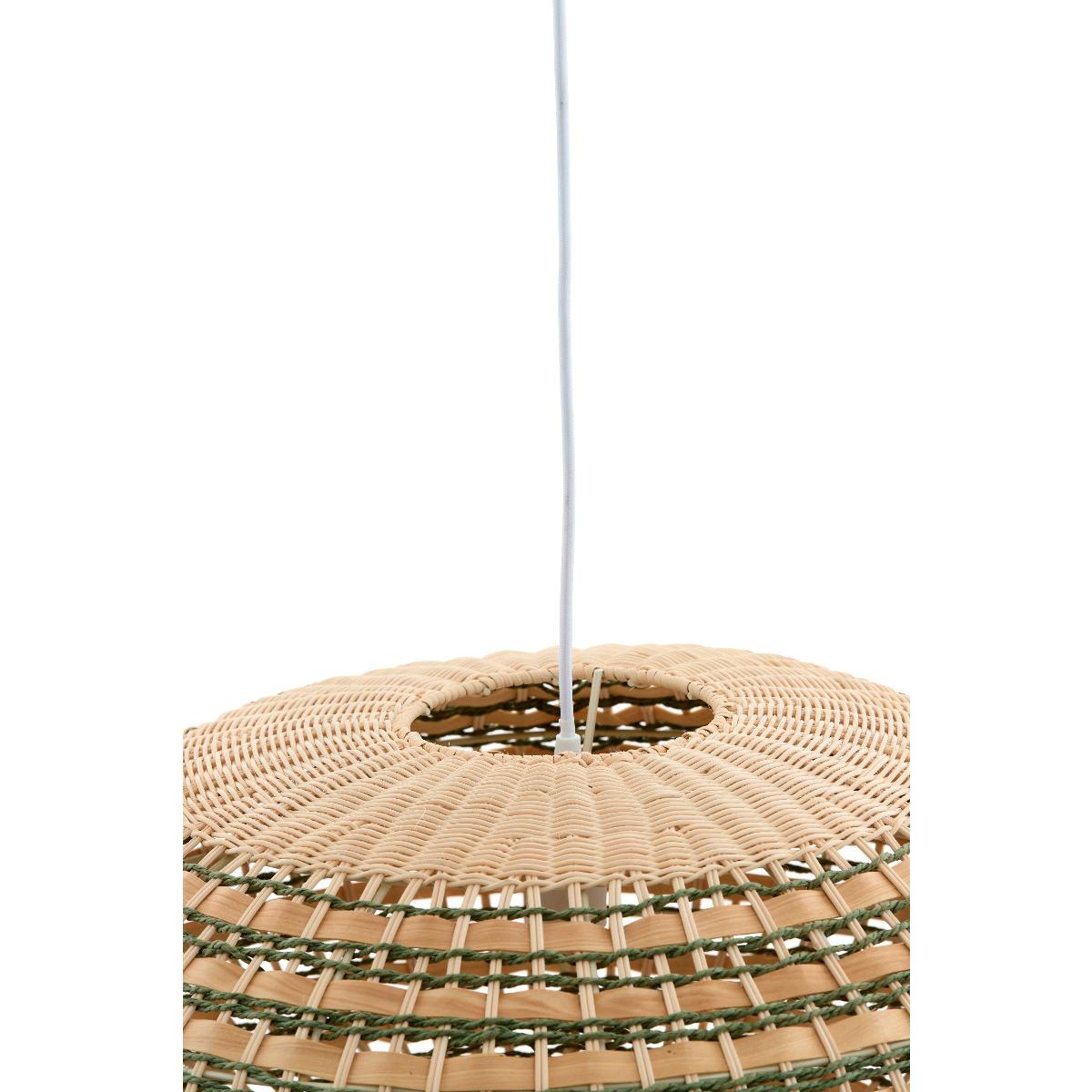 Light & Living - Tawela hanglamp ø59,5x28 cm rotan - naturel+groen