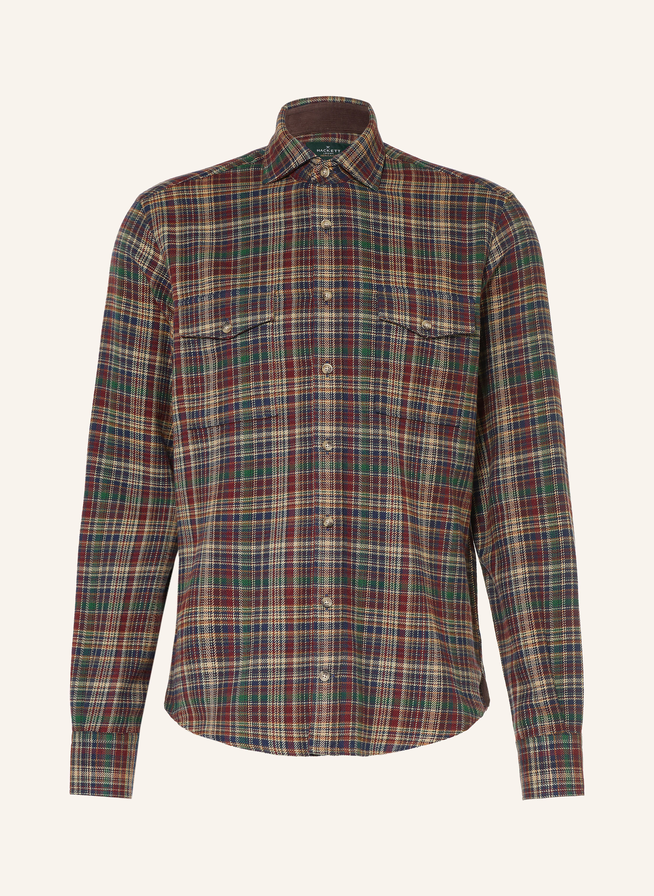 HACKETT LONDON Flanellhemd Comfort Fit