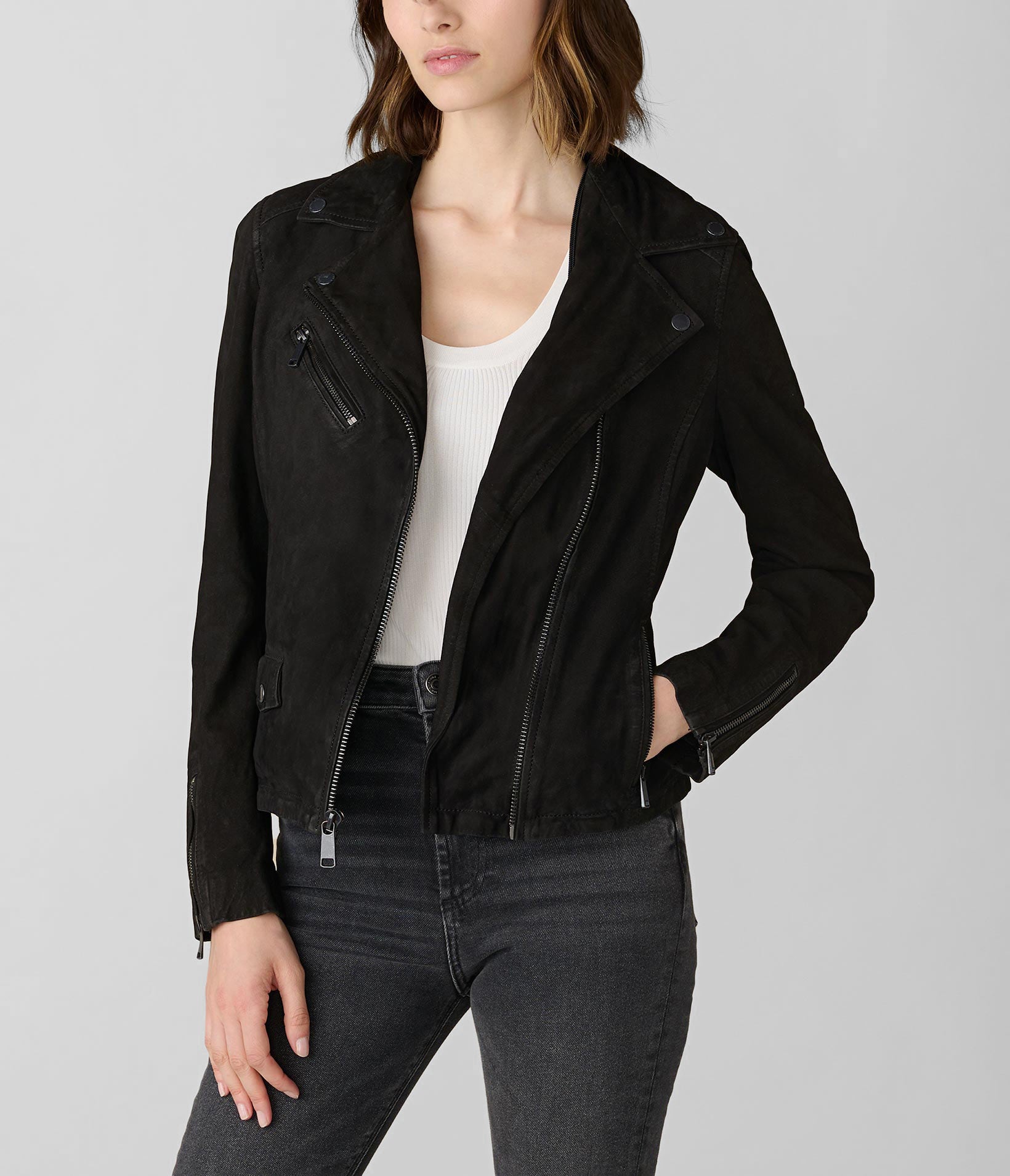 Hooded Leather Jacket