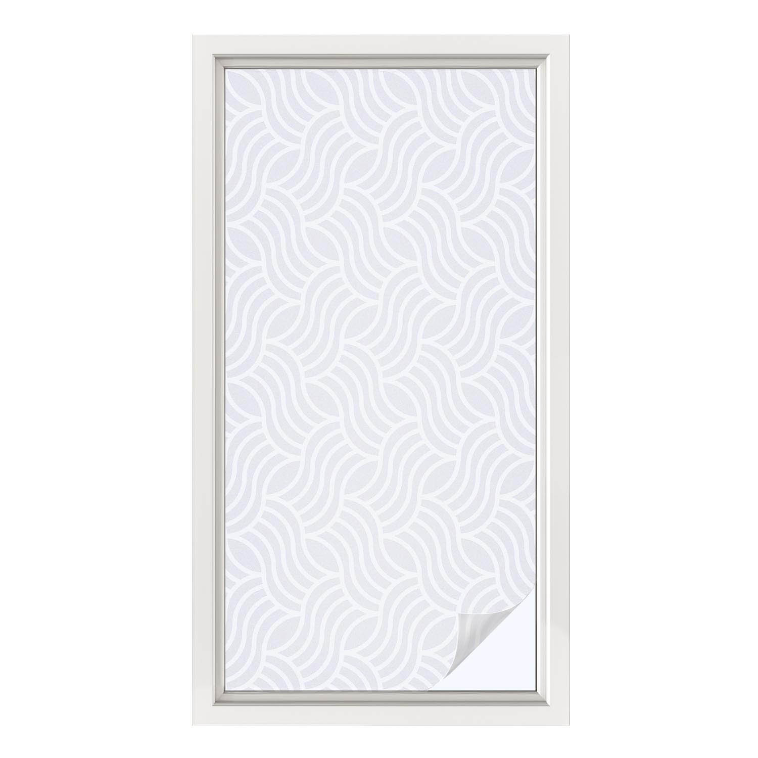 Folia dekoracyjna Fale harmonia ochrona prywatności 50x100 Wallfluent