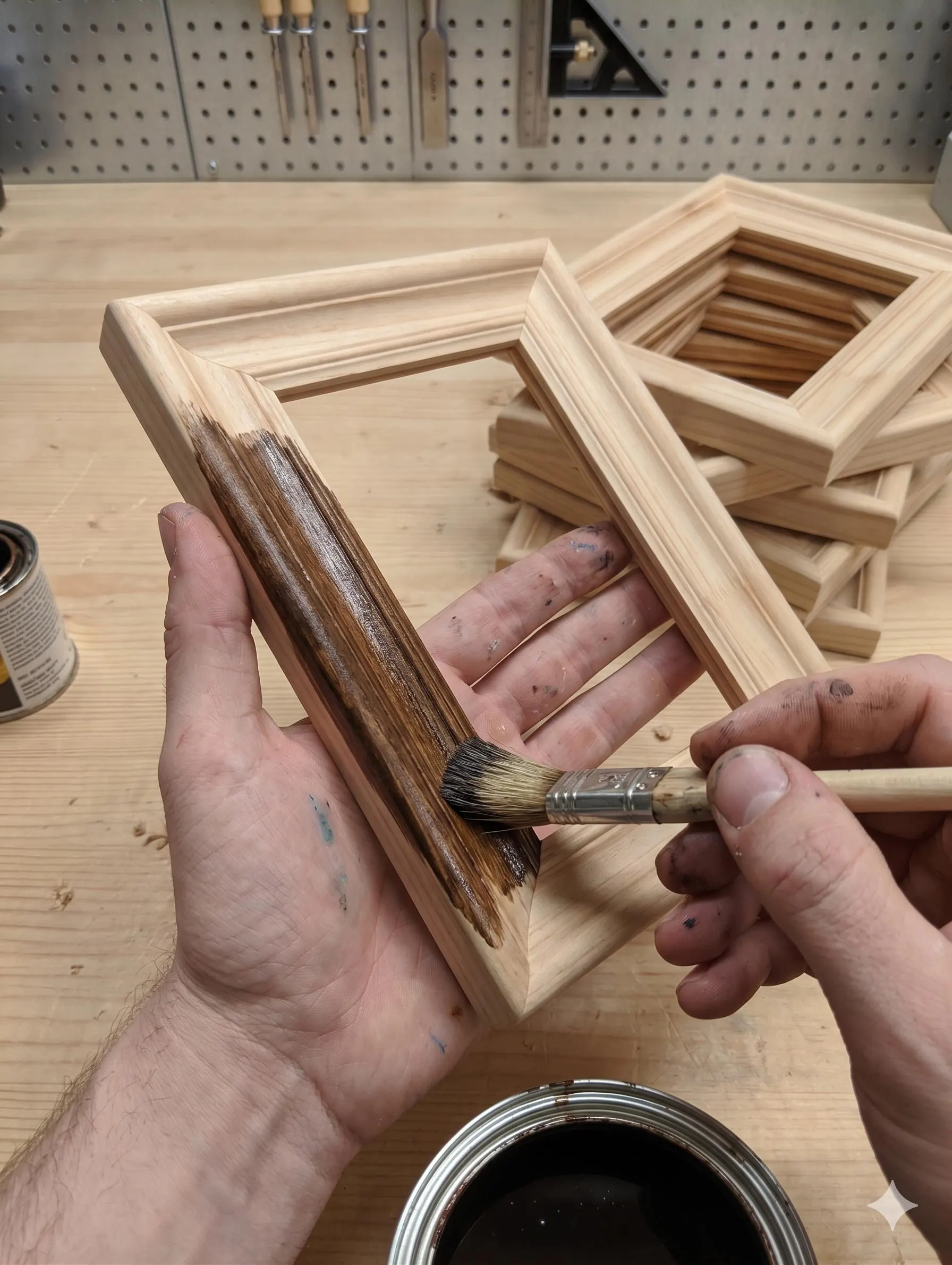 Wholesale Unfinished Wood Frames Bulk Picture Frames Volume Pricing 1.5 Inch Wide Raw Wood Frames