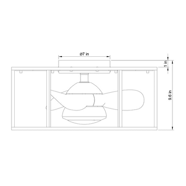 Matte Black 20-inch 3-Blade Cage Ceiling Fan Fandelier with Light Kit, Remote, Reversible motor