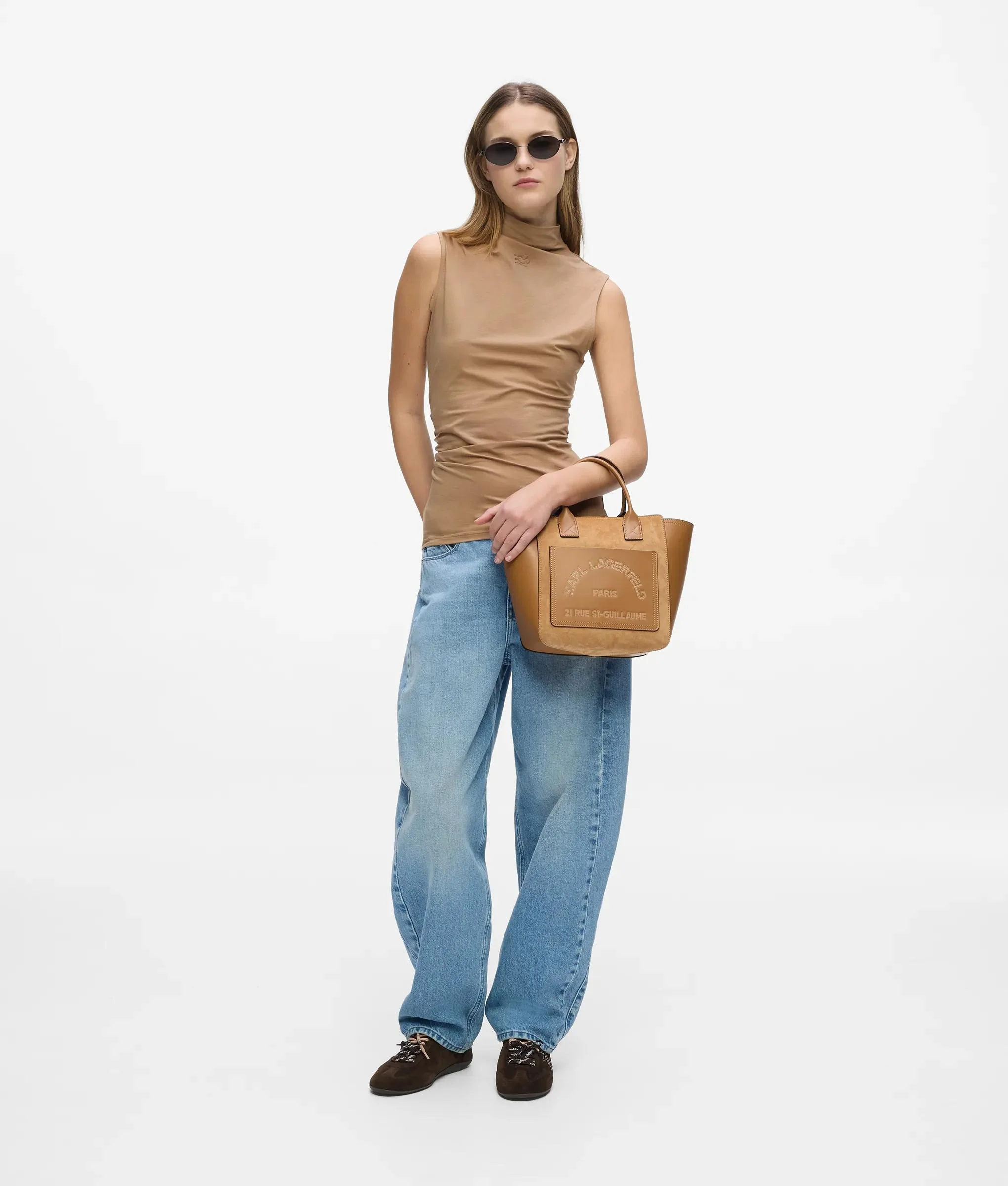 Petit sac en toile K/Daily en daim