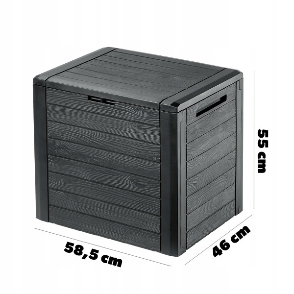Kadax Skrzynia Ogrodowa Balkon Kufer 140L Antracyt