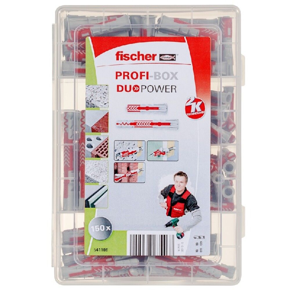 SORTIMENTBOKS FISCHER DUOPOWER PLUS DYBLER