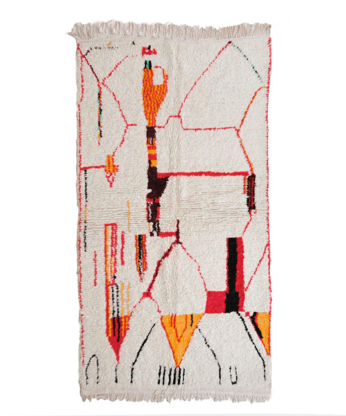 BERBERE - Tapis Berbere marocain pure laine 145x259