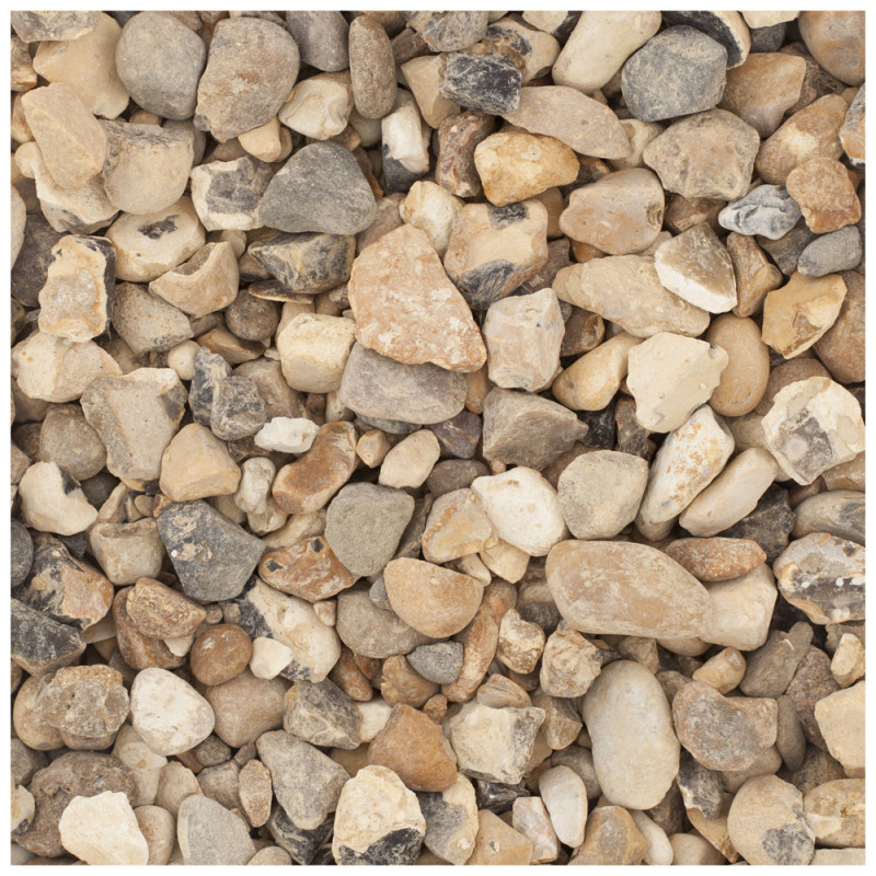 Big bag Gravier pour béton beige, blanc et brun 4-16 mm 1500 kg COBO GARDEN