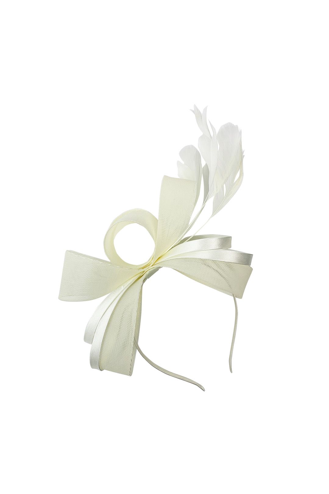 Vellin Modern Mesh Bow Fascinator Headband