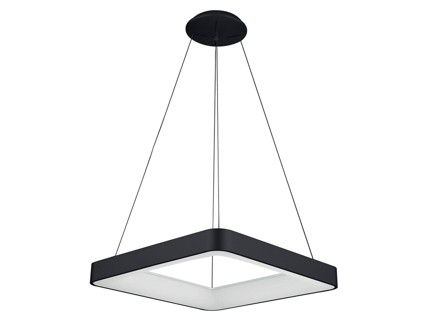 Lampa wisząca Giacinto LED aluminiowa czarna