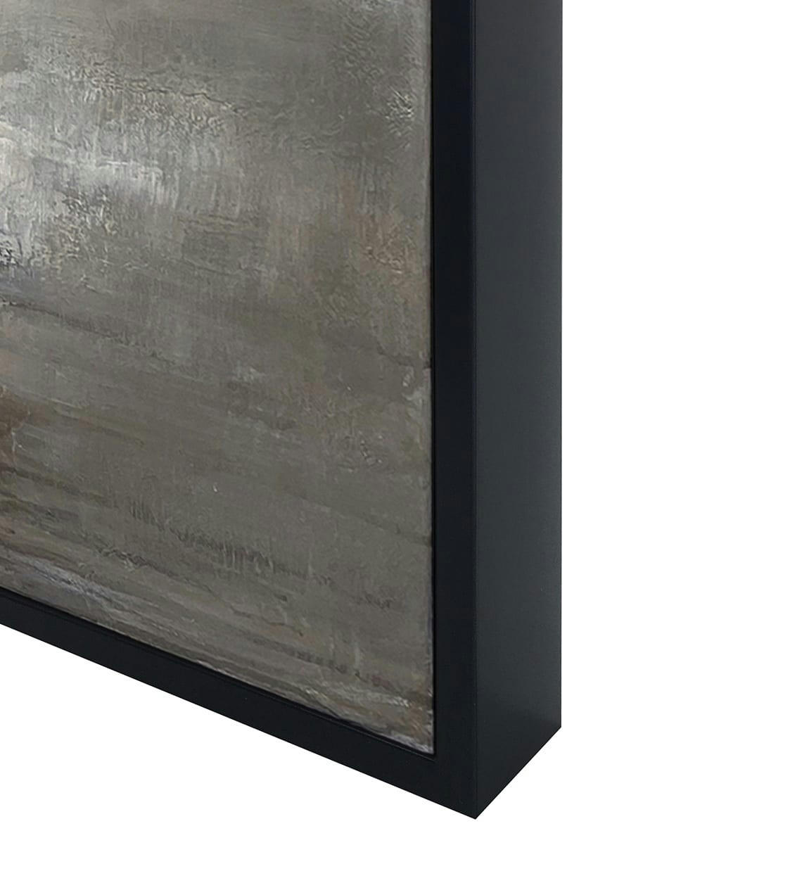 BERNA - Tableau à l'huile en bois grise, 80x120 cm