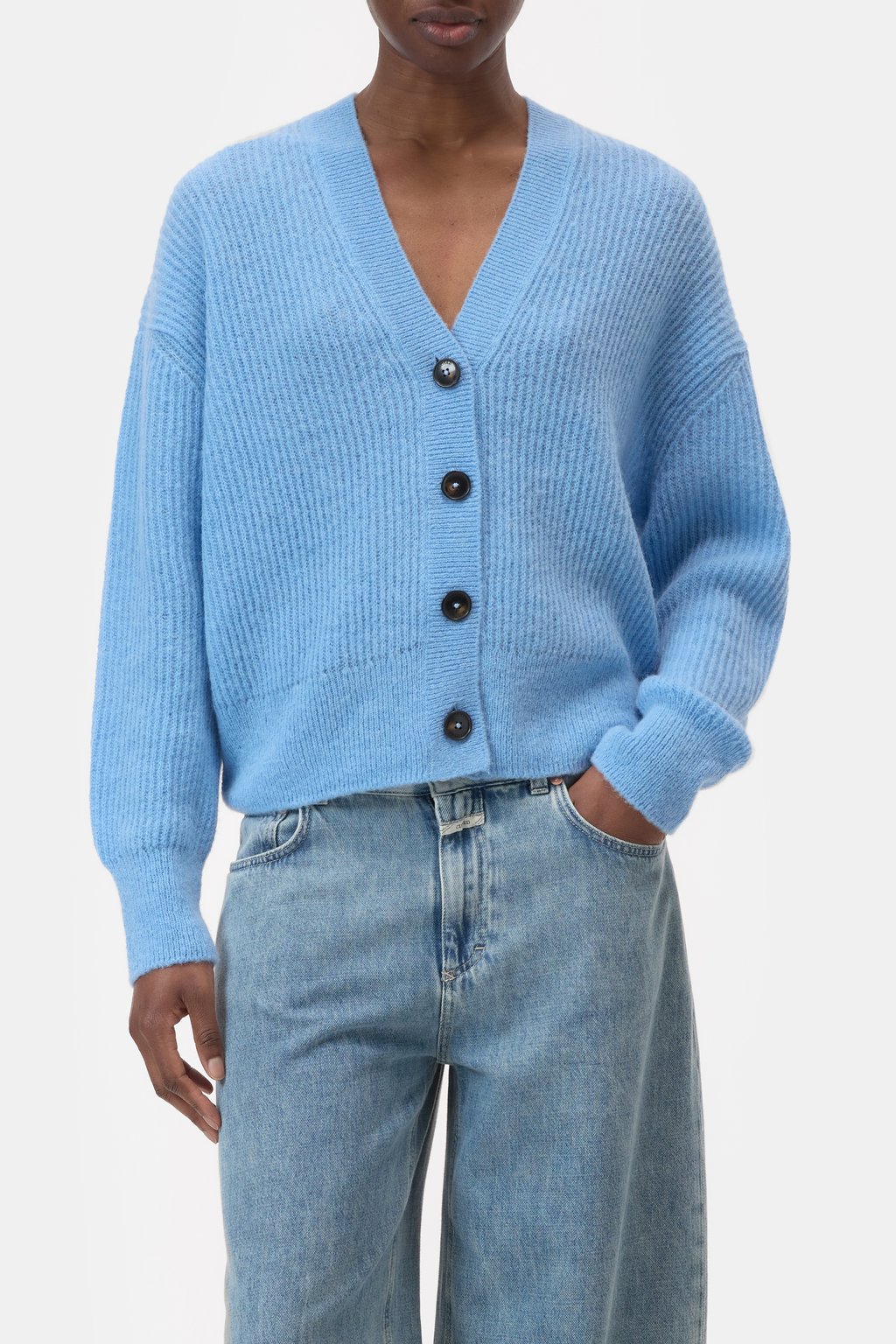 Cardigan aus Alpaka-Woll-Mix-Garn