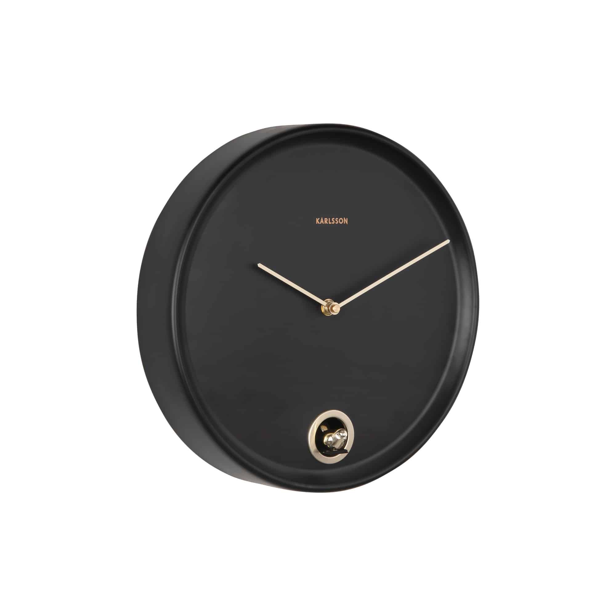 Karlsson wandklok Esencia Cuckoo - zwart - Ø30cm