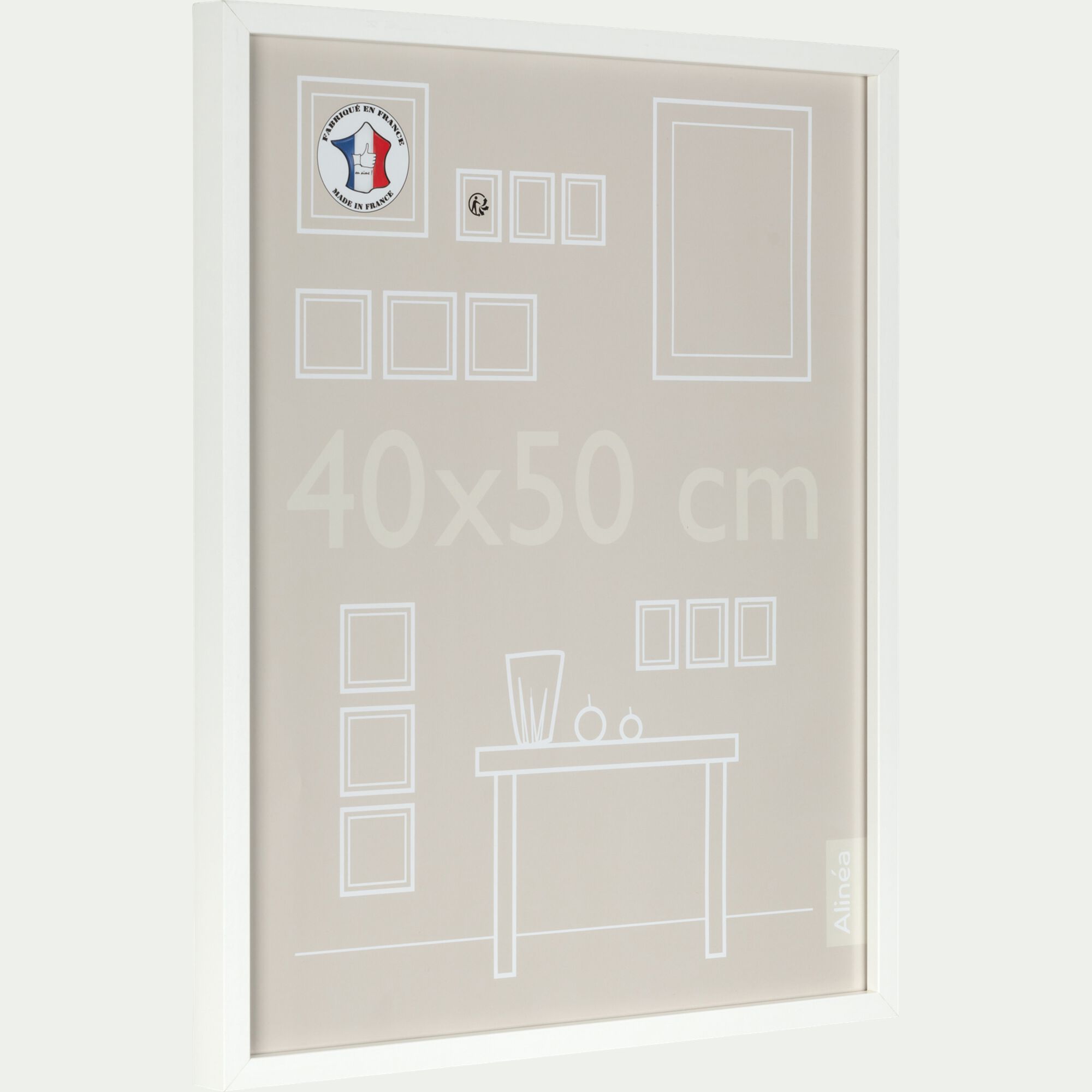 PAHA - Cadre photo en bois 40x50cm - blanc