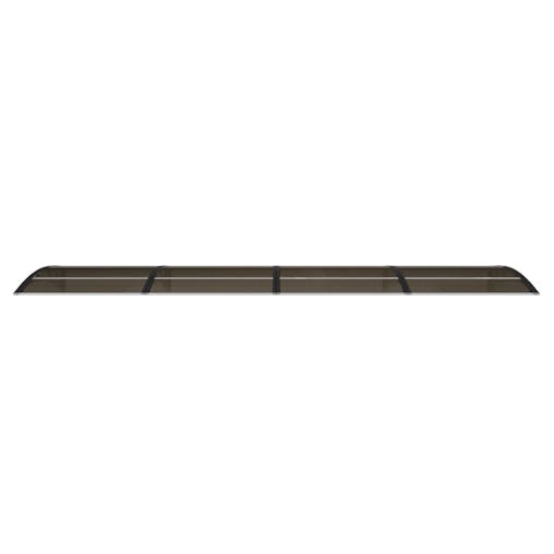 NNEVL Door Canopy Black 400x100 cm Polycarbonate