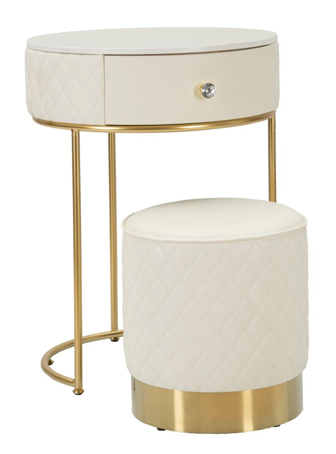 Mauro Ferretti Sharon Nachtkastje   kaptafel met lade en poef