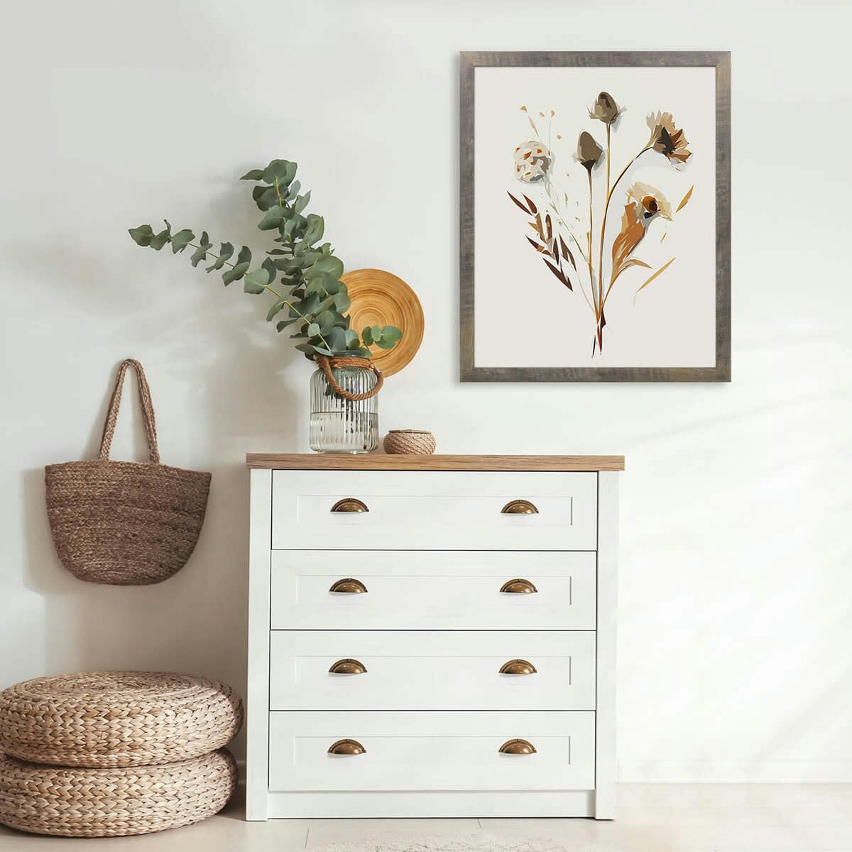 ALIZEE - Cadre photo brun 40x50 cm résine recyclée