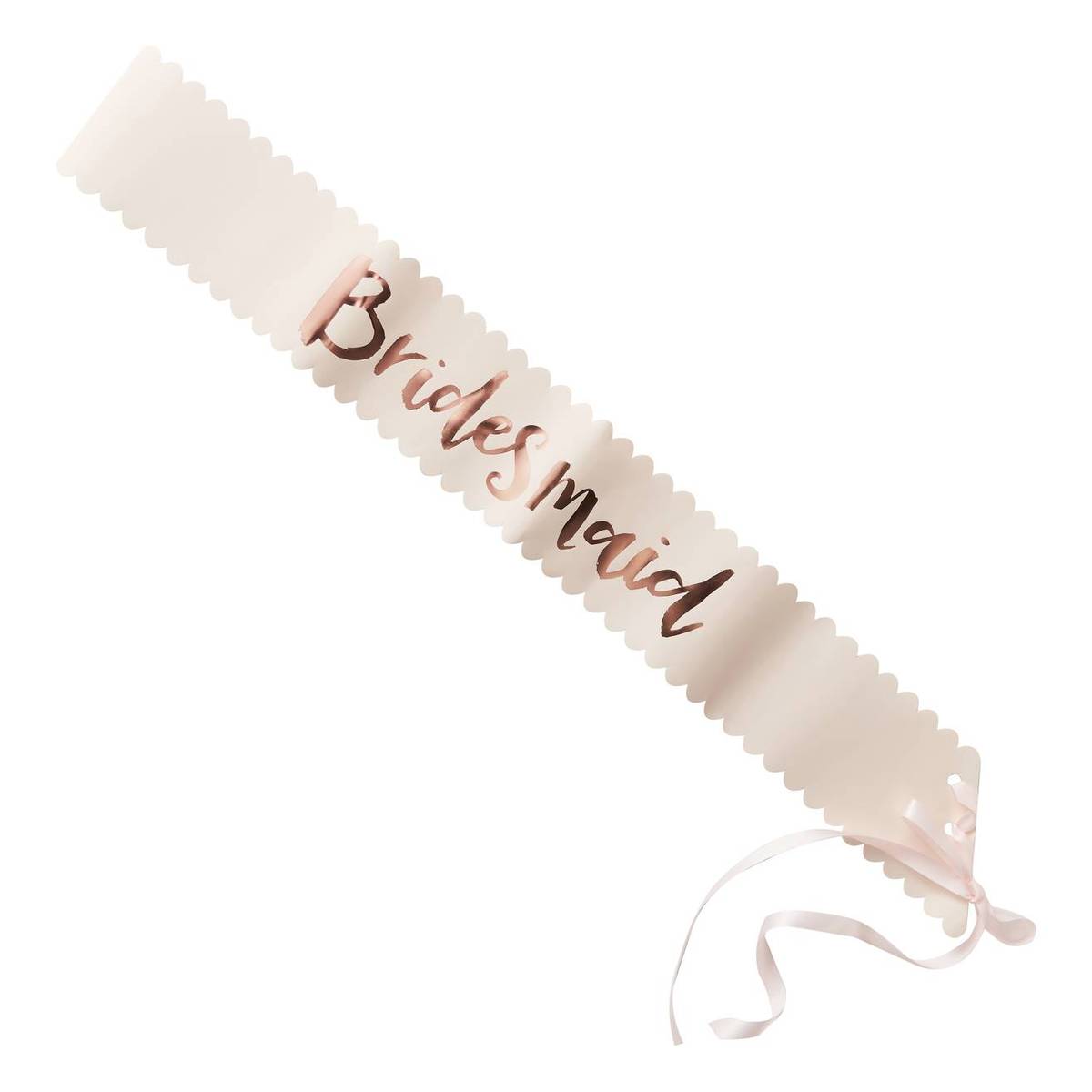 Rose Gold Bridesmaid Sashes 2 Pack