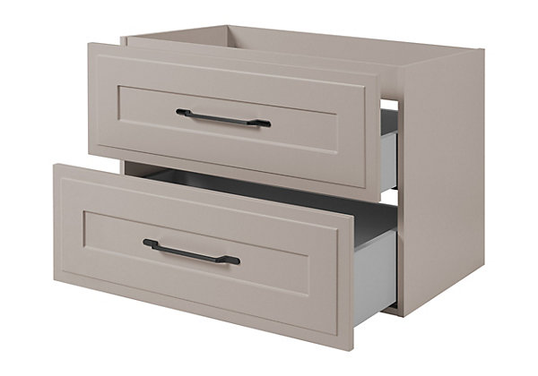 Meuble sous lavabo de style classique, cachemire, 80 x 57 x 46 cm