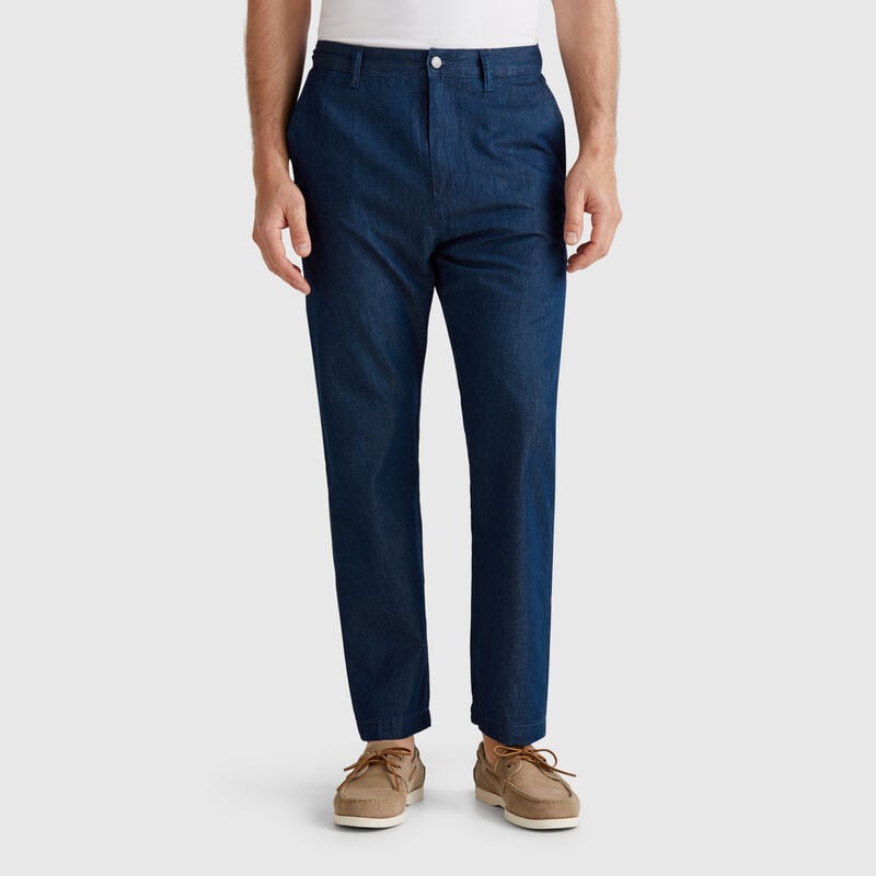 Pants in chambray