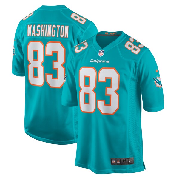 Malik Washington Miami Dolphins Nike  Game Jersey -  Aqua