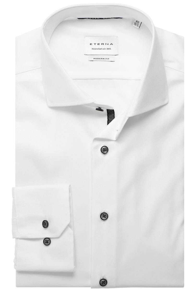 ETERNA Cover Shirt Modern Fit Hemd weiss, Einfarbig