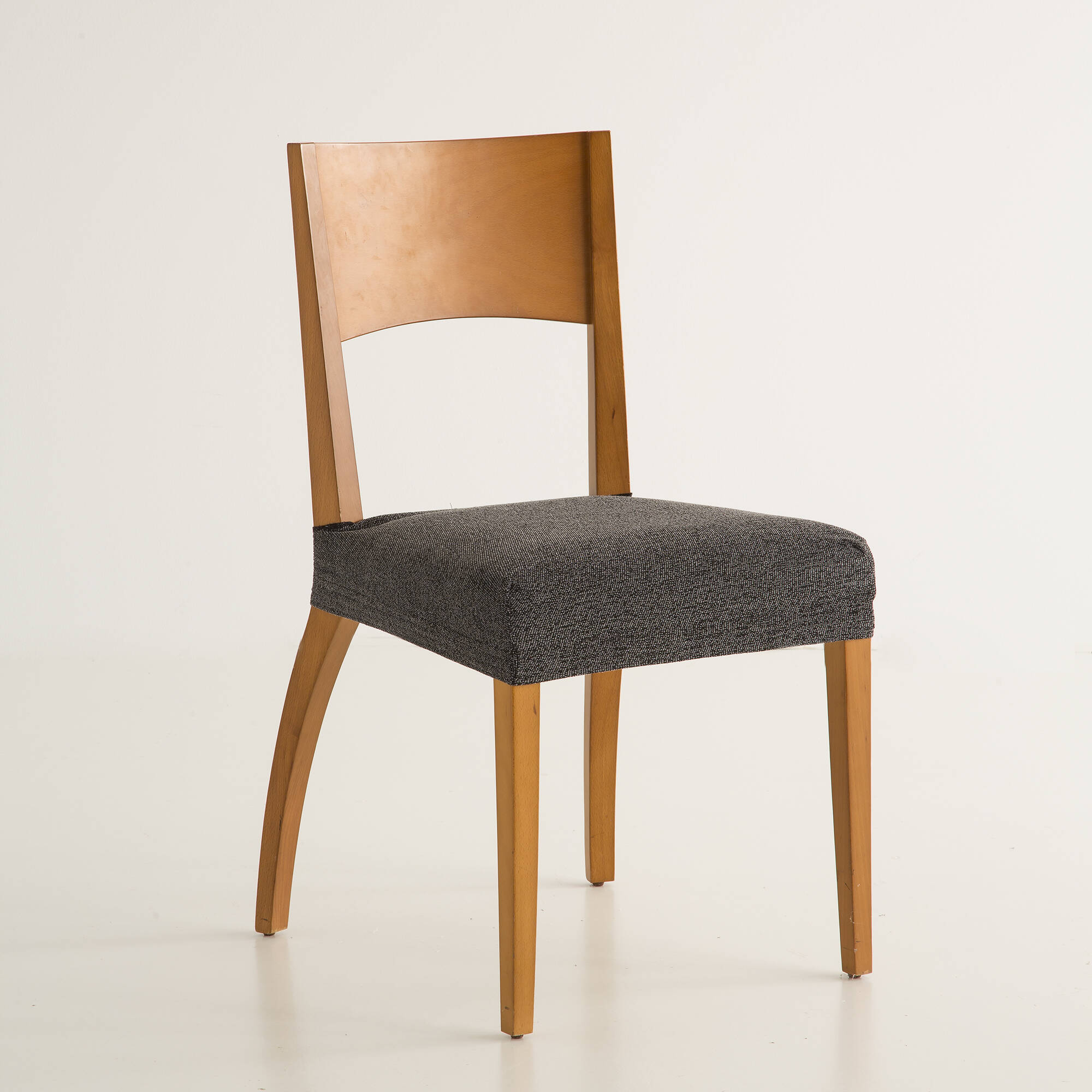 Housse assise de chaise extensible jacquard chiné