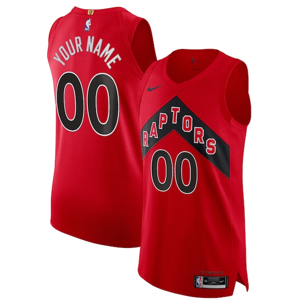 Toronto Raptors Nike 2020/21 Authentic Custom Jersey Red - Icon Edition