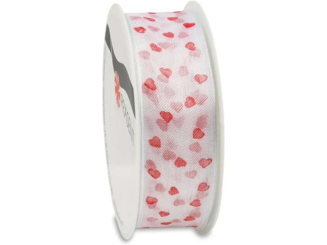 Geschenkband Herzen