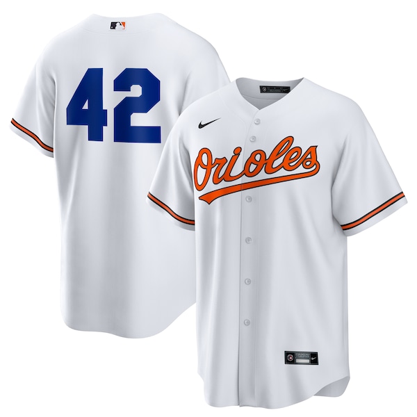 Baltimore Orioles Nike Home  2025 Jackie Robinson Day Replica Jersey - White