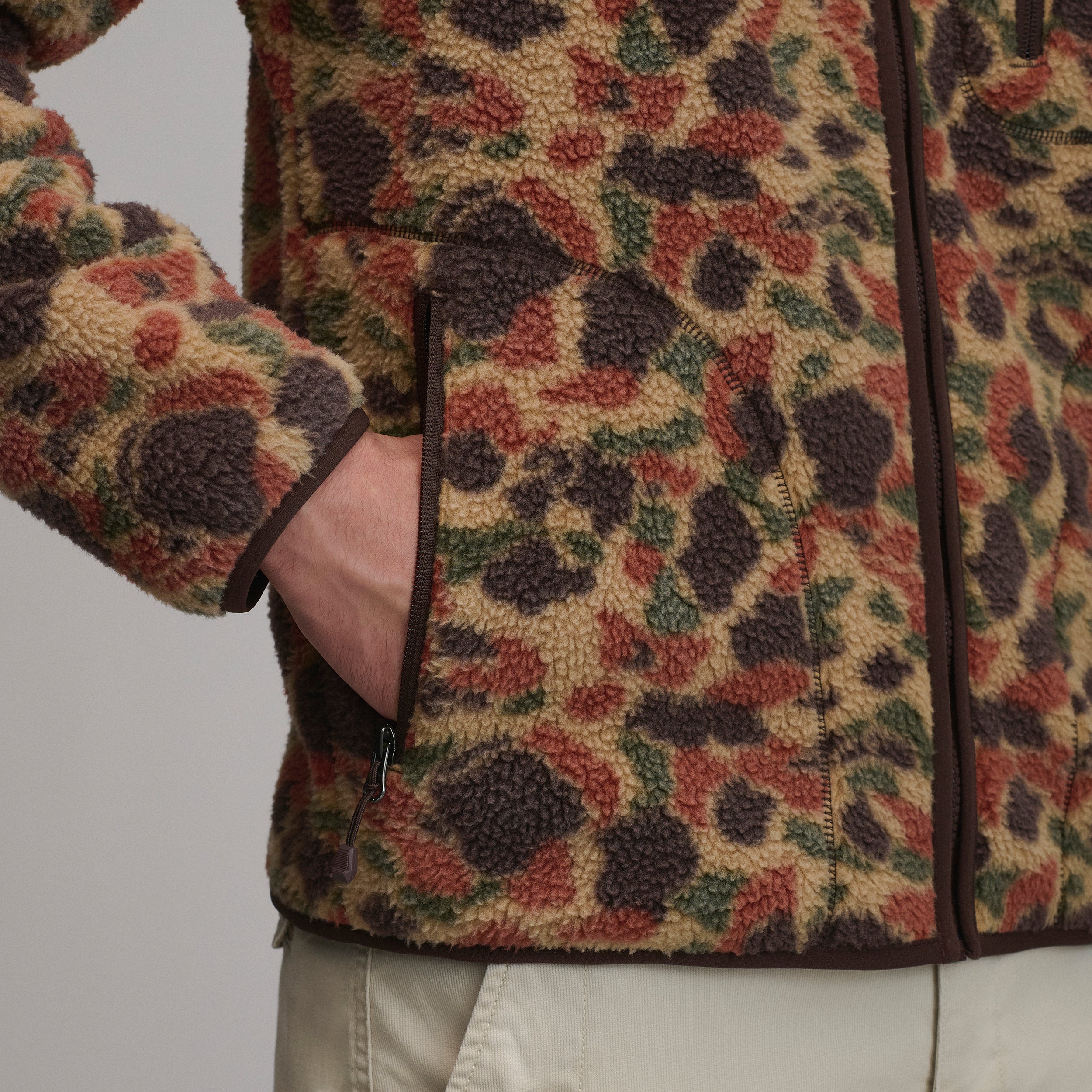 Men's Journey Full-Zip Print Fleece Pullover