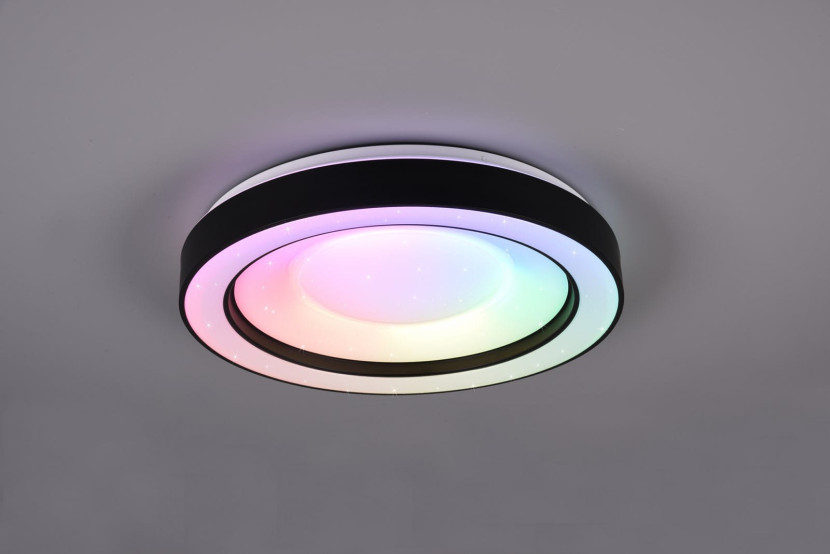 Plafon ARCOokrągły czarny LED 1x22W 49cm 2500lm IP20 Odcienie bieli RL