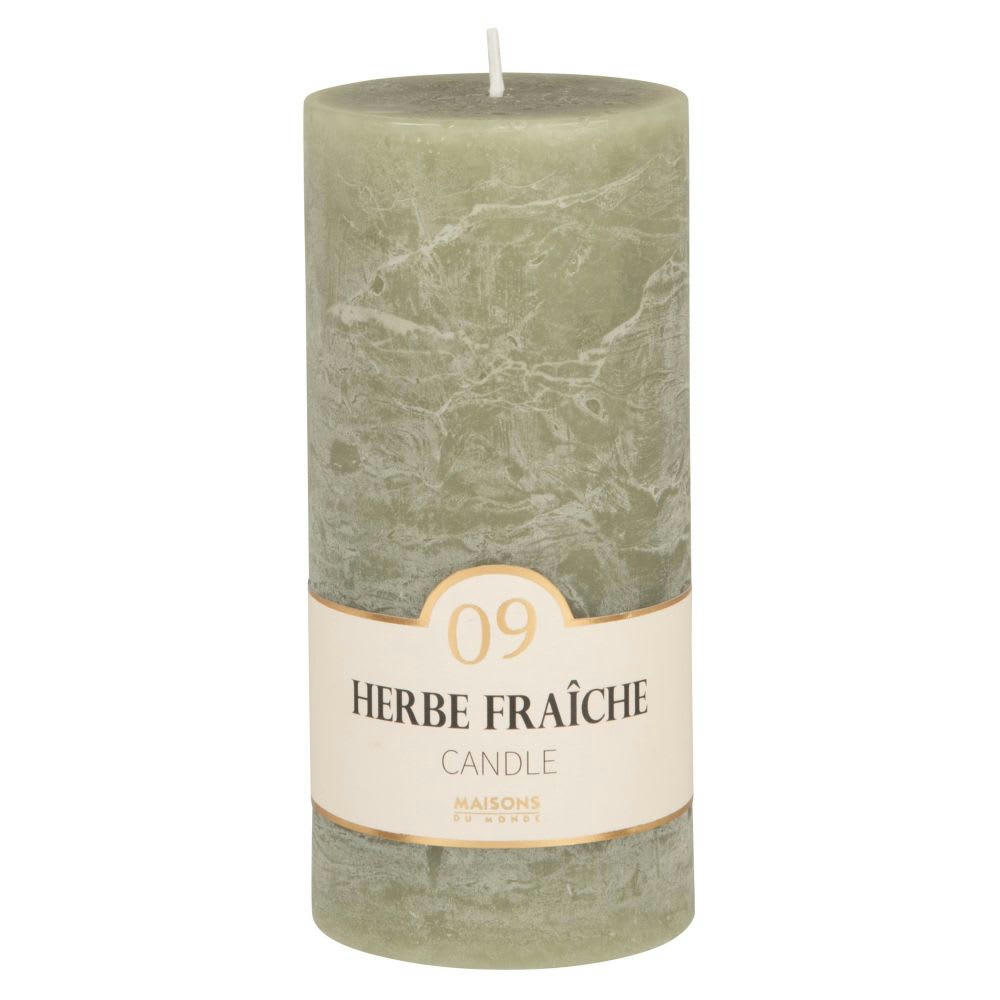 COLORAMA - Bougie parfumée verte H15 490 g