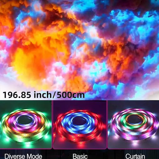 3D Thundercloud LED Light