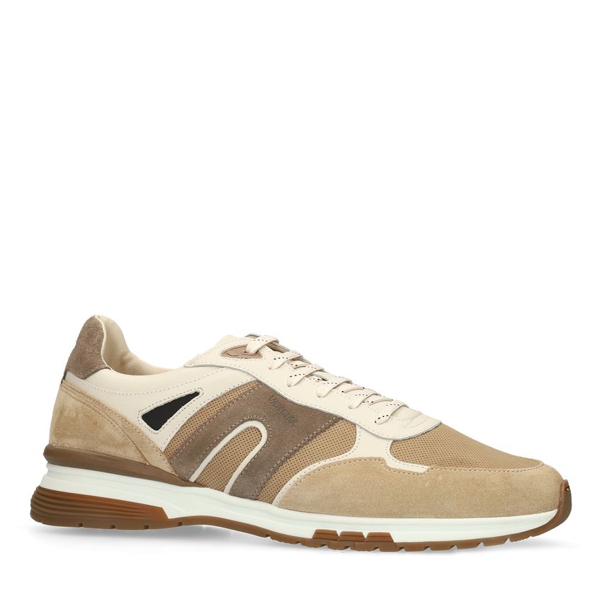 Van Lier Taupe suède sneakers