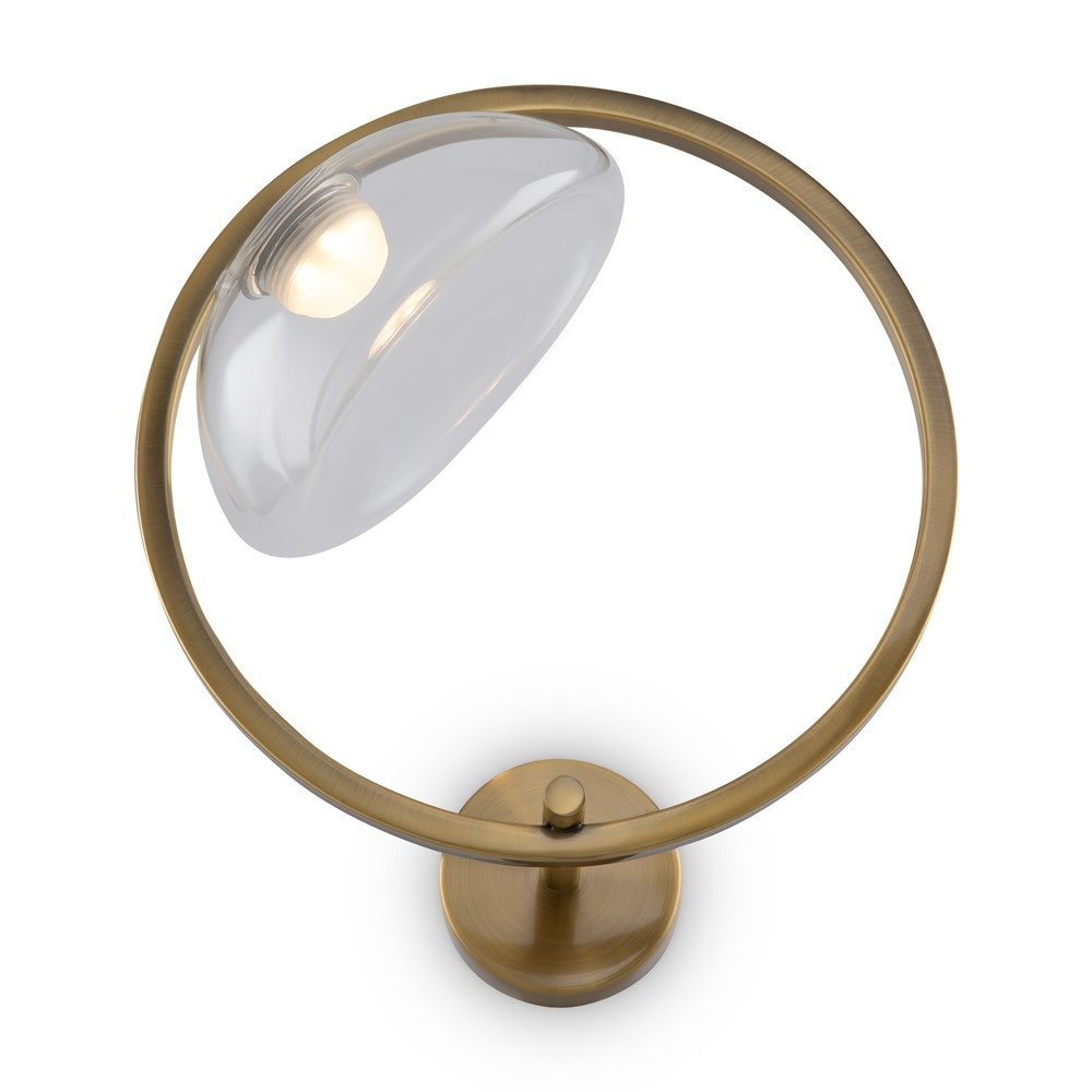 Kinkiet LUNAREmosiężno-złoty LED 1x5W 450lm wym:35x21,8x32cm IP20 Maytoni