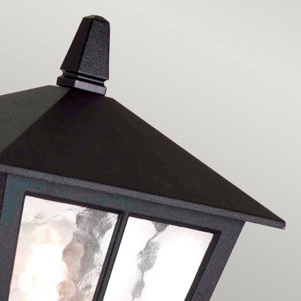 Lampa ogrodowa stojąca czarna Canterbury wys:38 cm 1xE27x60W IP43 Elstead