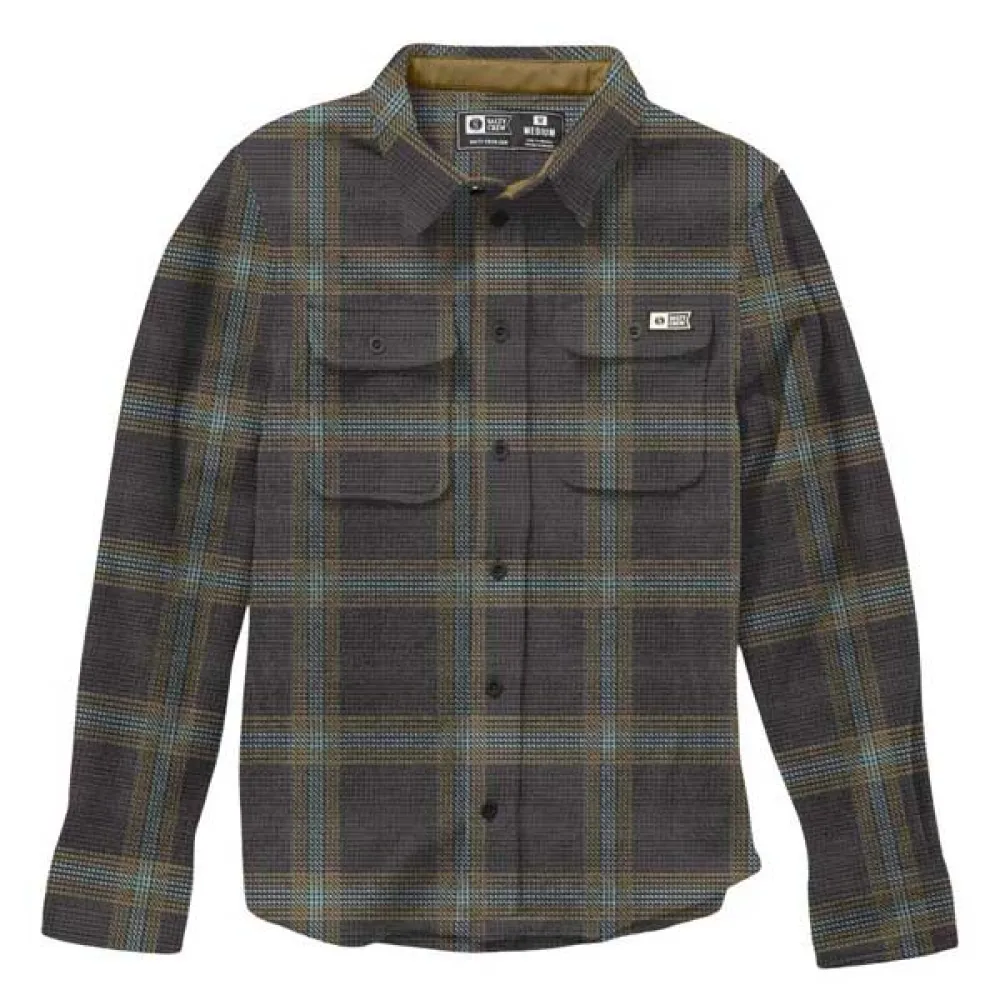 Salty Crew Swellter polar flannel long sleeve shirt